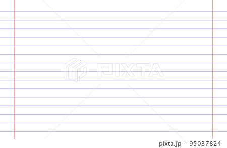 Grid paper. Abstract striped background with color horizontal lines. Geometric pattern for school, wallpaper, textures, notebook. Lined paper blank isolated on transparent background 95037824