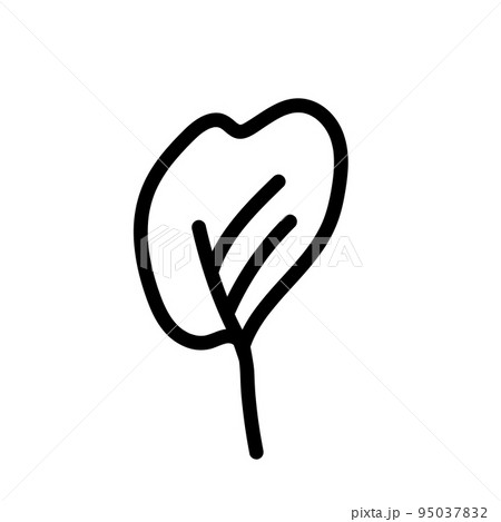 Black and white template tree icon. Vector symbol sign isolated on white background. Trees flat line icons set. Plants, landscape design. Business idea concept 95037832
