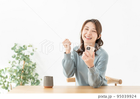 スマートフォンを使う女性 スマートフォンを使う女性 95039924