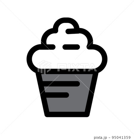 Illustration Vector Graphic of Cupcake icon 95041359