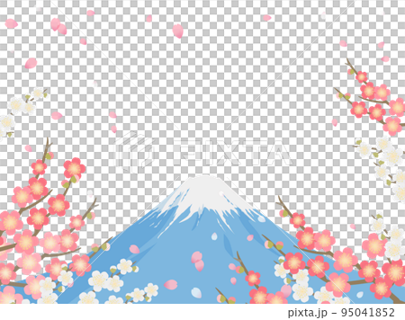 Fuji and plum _ background frame 95041852