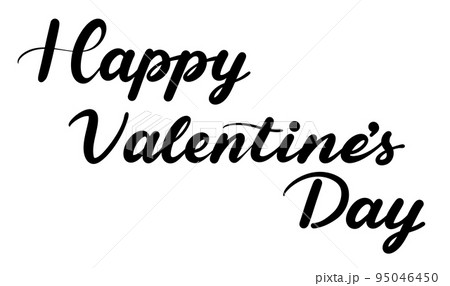 バレンタインデーの挨拶の手書き文字(Happy Valentine's Day 英語 筆記体) バレンタインデーの挨拶の手書き文字(Happy Valentine's Day 英語 筆記体) 95046450