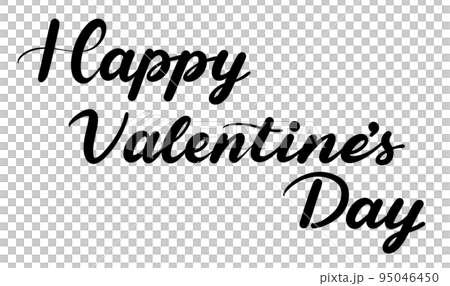 バレンタインデーの挨拶の手書き文字(Happy Valentine's Day 英語 筆記体) バレンタインデーの挨拶の手書き文字(Happy Valentine's Day 英語 筆記体) 95046450