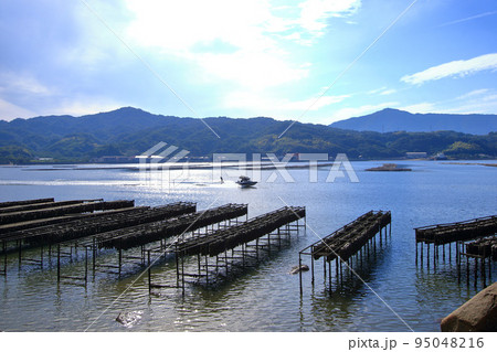 江田島湾の牡蠣抑制棚 95048216