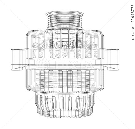 Car generator. Vector 95048778