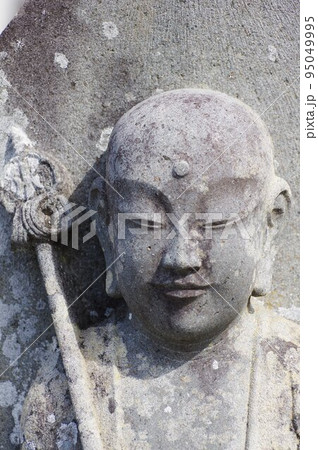 信州の文化財　名工　守屋貞治の石仏　木曽　長福寺の延命地蔵菩薩像 95049995