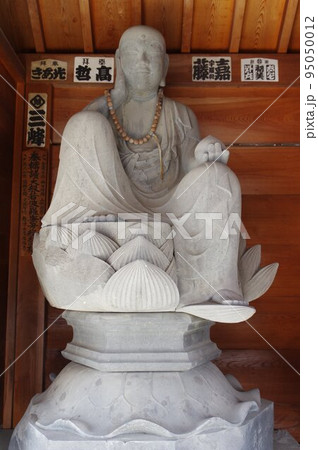 信州の文化財　名工　守屋貞治の石仏　木曽　長福寺のか羅陀山地蔵大菩薩 95050012