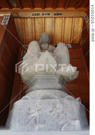 信州の文化財　名工　守屋貞治の石仏　木曽　長福寺のか羅陀山地蔵大菩薩 95050014