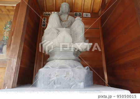 信州の文化財　名工　守屋貞治の石仏　木曽　長福寺のか羅陀山地蔵大菩薩 95050015