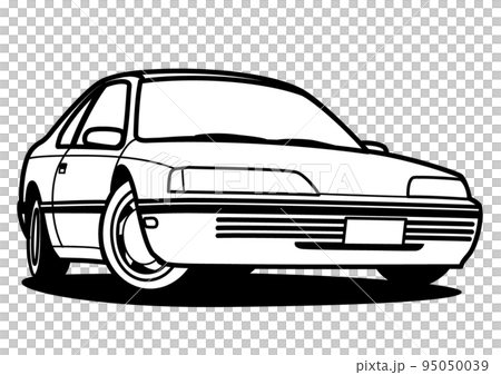 懐かしめアメリカンクーペ ぬり絵風 自動車イラスト 懐かしめアメリカンクーペ ぬり絵風 自動車イラスト 95050039