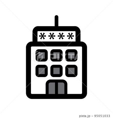 Illustration Vector graphic of Hotel icon Illustration Vector graphic of Hotel icon 95051033