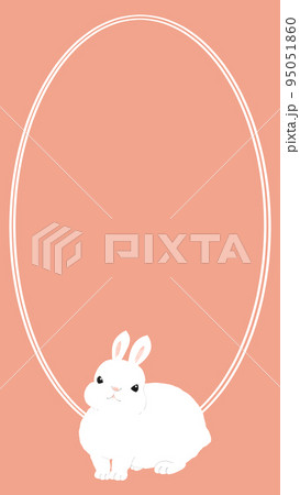 16:9 ウサギのフレーム素材 16:9 ウサギのフレーム素材 95051860