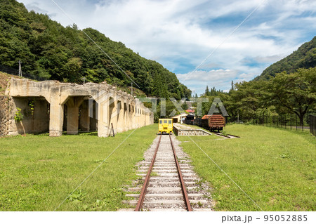 復元された太子駅跡　群馬県中之条町 95052885