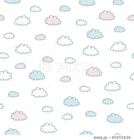 Seamless pattern with clouds Seamless pattern with clouds 95055636