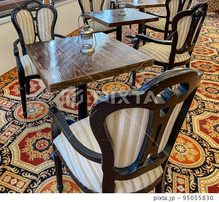 Fragments of vintage luxurious furniture in the Romanov style. 95055830