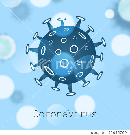 Abstract virus strain model of coronavirus COVID-19. Vector illustration Abstract virus strain model of coronavirus COVID-19. Vector illustration 95056769