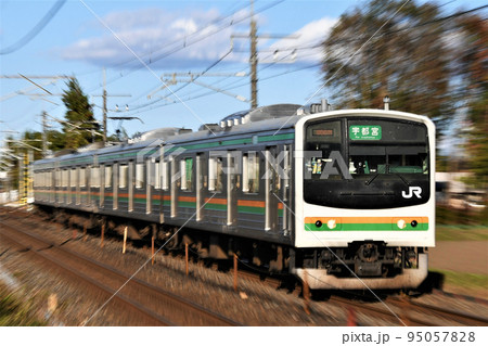 205系600番台　宇都宮線・野崎～矢板 95057828