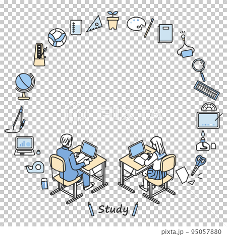 Student frame to study 95057880