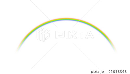 白バックの虹 95058348