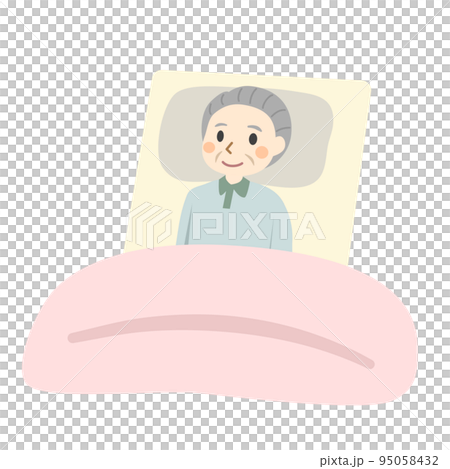 Elderly people in gag state 95058432