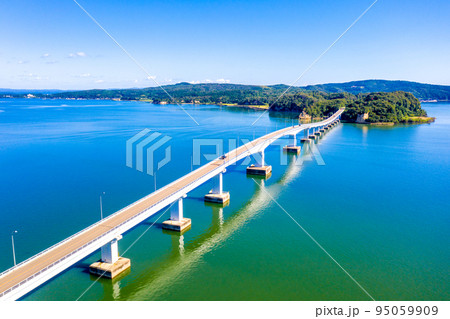 能登島大橋と能登島(石川県) 能登島大橋と能登島(石川県) 95059909