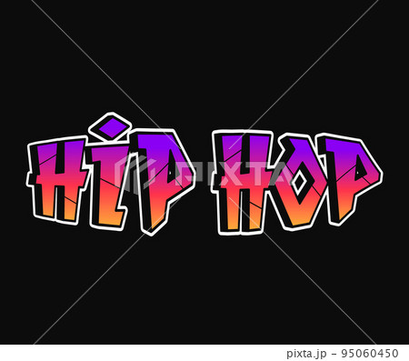 Hip hop word trippy psychedelic graffiti style letters.Vector hand drawn doodle cartoon logo hip hop illustration. Funny cool trippy letters, fashion, graffiti style print for t-shirt, poster concept Hip hop word trippy psychedelic graffiti style letters.Vector hand drawn doodle cartoon logo hip hop illustration. Funny cool trippy letters, fashion, graffiti style print for t-shirt, poster concept 95060450