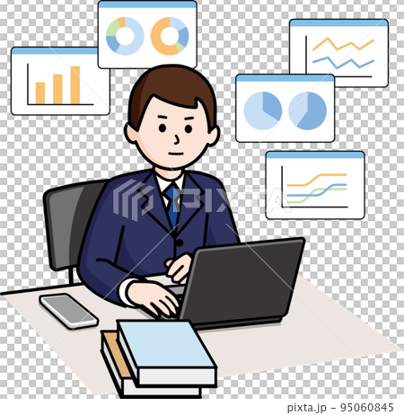 データアナリストの男性 95060845