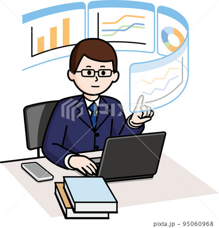 データアナリストの男性 95060968