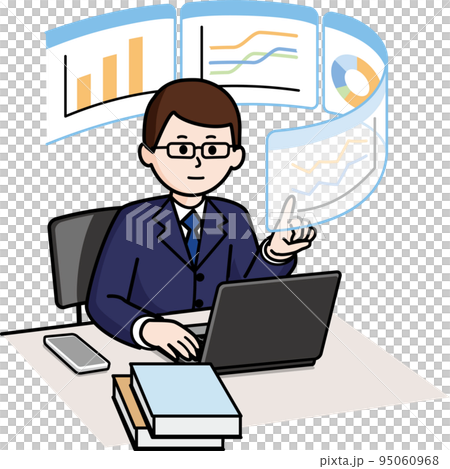 データアナリストの男性 95060968