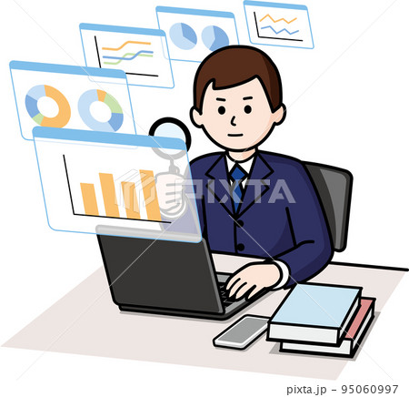 データアナリストの男性 データアナリストの男性 95060997