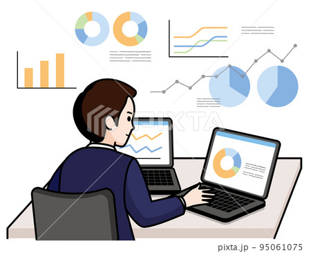 データアナリストの男性 95061075