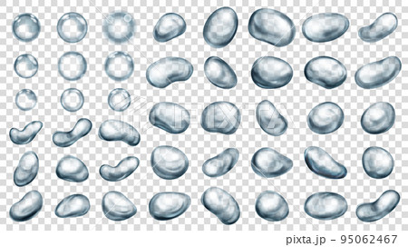 Translucent water drops 95062467
