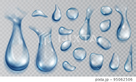 Translucent water drops 95062506