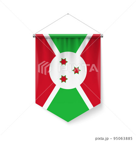 Pennant Flag Icon of Burundi Pennant Flag Icon of Burundi 95063885