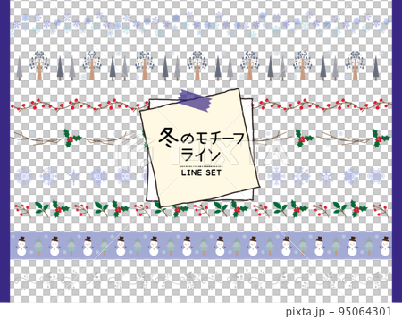 winter illustration line set 95064301