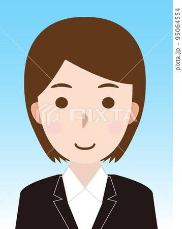 証明写真 女性 95064554