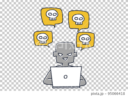 在互聯網上寫惡意帖子的人犯罪和誹謗 在互聯網上寫惡意帖子的人犯罪和誹謗 95066418