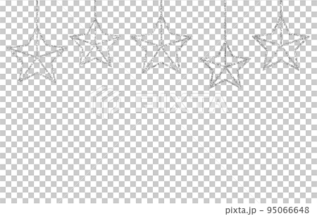 Illustration material star decoration silver Illustration material star decoration silver 95066648