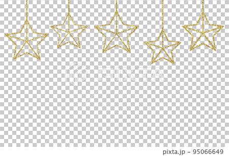 Illustration material star decoration gold Illustration material star decoration gold 95066649