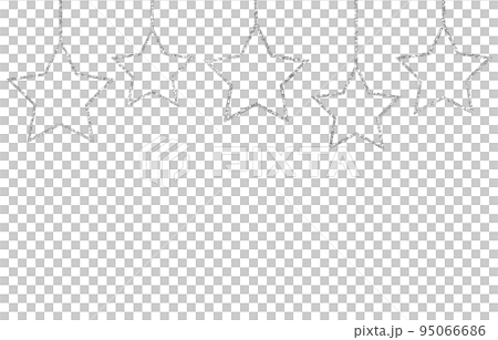 Illustration material star decoration silver Illustration material star decoration silver 95066686