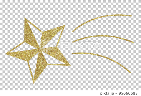 Illustration material shooting star gold Illustration material shooting star gold 95066688
