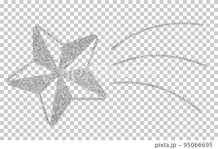 插圖素材流星銀 95066695