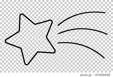イラスト素材　流れ星 95066696