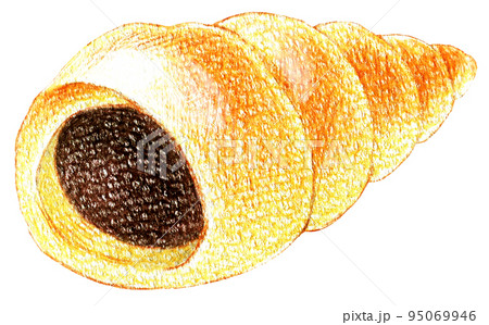 チョココルネの色鉛筆画ワンポイント 95069946