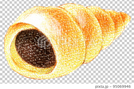 チョココルネの色鉛筆画ワンポイント 95069946