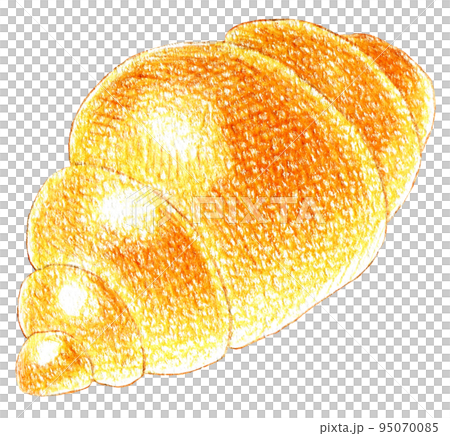 Butter roll colored pencil drawing one point Butter roll colored pencil drawing one point 95070085