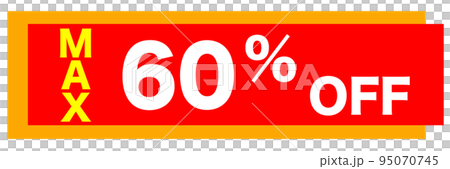 ショップサイトの値引きマーク 95070745