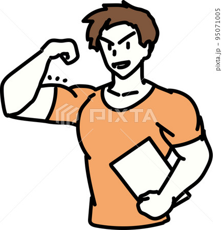 スポーツジム_インストラクター_パーソナルトレーナーのアジア人男性 95071005