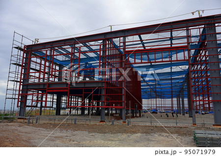 工場の建設 鉄骨 工場の建設 鉄骨 95071979