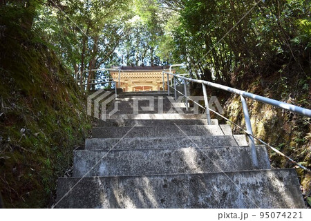 黄金色に輝く呼野天疫神社神殿 95074221